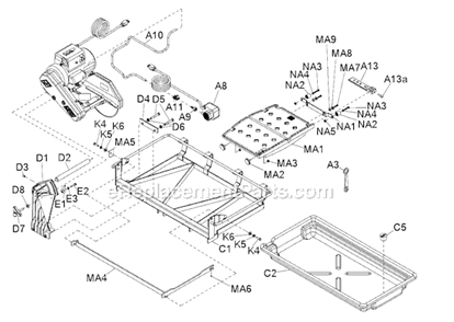 Part Location Diagram of 159529 MK Diamond Plug, Water Drain
